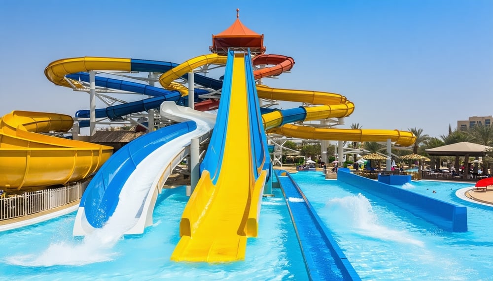 Exciting water slides and pools at Water Park Dubai Exciting water slides and pools at Water Park Dubai
